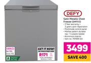 Defy Satin Metallic Chest Freezer DMF513