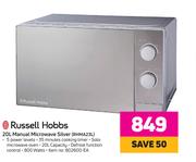 Russell Hobbs 20Ltr Manual Microwave (Silver) RHMA23L