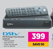 DSTV HD S6 Single View Decoder DSD4138