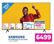 Samsung 43" UHD Smart TV 43TU7000