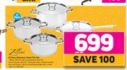 Zellini 8 Piece Stainless Steel Pot Set-Per Set