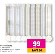 Sheer Curtains-290 x 218cm
