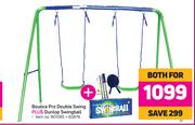 Bounce Pro Double Swing + Dunlop Swingball-For Both