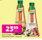 Knorr Salad Dressing Assorted-340ml Each