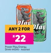 Power Play Energy Drink Assorted-For Any 2 x 440ml