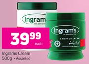 Ingram's Cream Assorted-500g Each