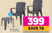 3 Piece Balcony Set