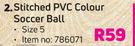 Shoot Stitched PVC Colour Soccer Ball (Size 5)