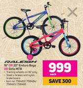 Raleigh 16" Or 20" Enduro Boys Or Girls MTB-Each