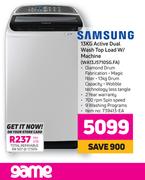 Samsung 13Kg Active Dual Wash Top Load Washing Machine WA13J5710SG.FA