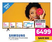 Samsung 43" (109 cm)UHD Smart TV 43TU7000