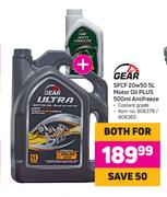 1st Gear SFCF 20w50 5L Motor Oil Plus 500ml Antifreeze-For Both