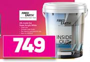 Fired Earth 20L Inside Out Super Acrylic (White)