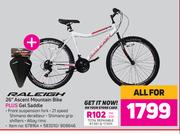 Raleigh 26" Ascent Mountain Bike Plus Gel Saddle-For All