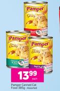 Pamper Canned Cat Food Assorted-385g Each