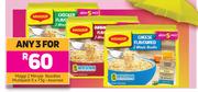 Maggi 2 Minute Noodles Multipack Assorted-For Any 3 x 5 x 73g
