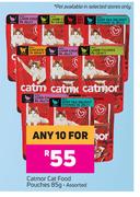 Catmor Cat Food Pouches Assorted-For Any 10 x 85g