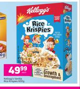 Kelloggs Vanilla Rice Krispies-600g Each