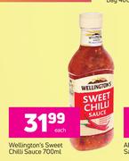 Wellington's Sweet Chilli Sauce-700ml Each