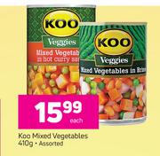 Koo Mixed Vegetables Assorted-410g Each