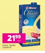 Clover Vanilla Custard-1Ltr Each