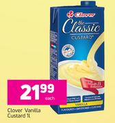 Clover Vanilla Custard-1Ltr Each