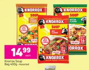 1Knorrox Soup Bag Assorted-400g Each