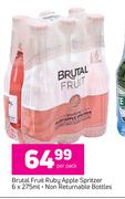 Brutal Fruit Ruby Apple Spritzer-6 x 275ml Per Pack