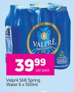 Valpre Still Spring Water-6 x 500ml Per Pack