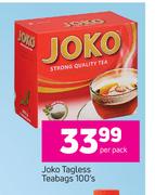 Joko Tagless Teabags-100's Per Pack
