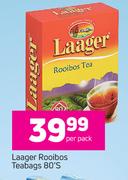 Laager Rooibos Teabags-80's Per Pack