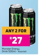 Monster Energy Drink Assorted-For Any 2 x 500ml