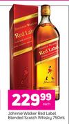 Johnnie Walker Red Label Blended Scotch Whisky-750ml Each