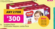 Huggies Pants Disposable Nappies Jumbo Pack-For Any 2