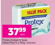 Protex Antigerm Soap Value Pack Assorted-4 x 150g Each