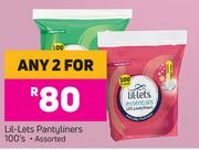 Lil-Lets Pantyliners Assorted-For Any 2 x 100's Pack