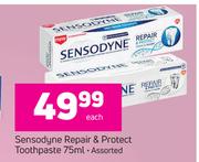 Sensodyne Repair & Protect Toothpaste Assorted-75ml Each 