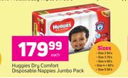 Huggies Dry Comfort Disposable Nappies Jumbo Pack-Each