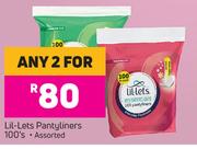 Lil-Lets Pantyliners Assorted-For Any 2 x 100's Pack