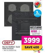 Defy Box Set DCB822-Solid Hob & Oven