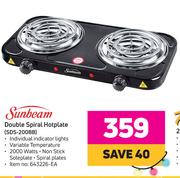 Sunbeam Double Spiral Hotplate SDS-200BB