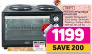 Defy Mini Oven 2 Plate (Black) MOH9328B