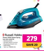 Russell Hobbs Power 2000 Steam Spray Iron RHI-2000TR