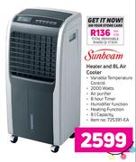 Sunbeam Heater And 8Ltr Air Cooler