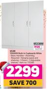 UCAN 1350MM Built In Cupboards (White)