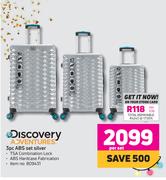 Discovery Adventures 3 Piece ABS Set (Silver)-Per Set