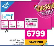 Samsung 43" UHD Smart TV 43TU7000