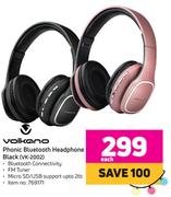 Volkano Phonic Bluetooth Headphone (Black) VK-2002-Each
