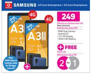 2 x Samsung A3 Core Smartphone-On uChoose Flexi 125 + On Promo 65