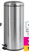 Mainstays 5L Stainless Steel Dome Lid Pedal Bin